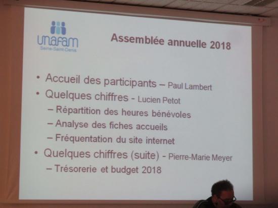 Assemblée annuelle Unafam 93 février 2018 